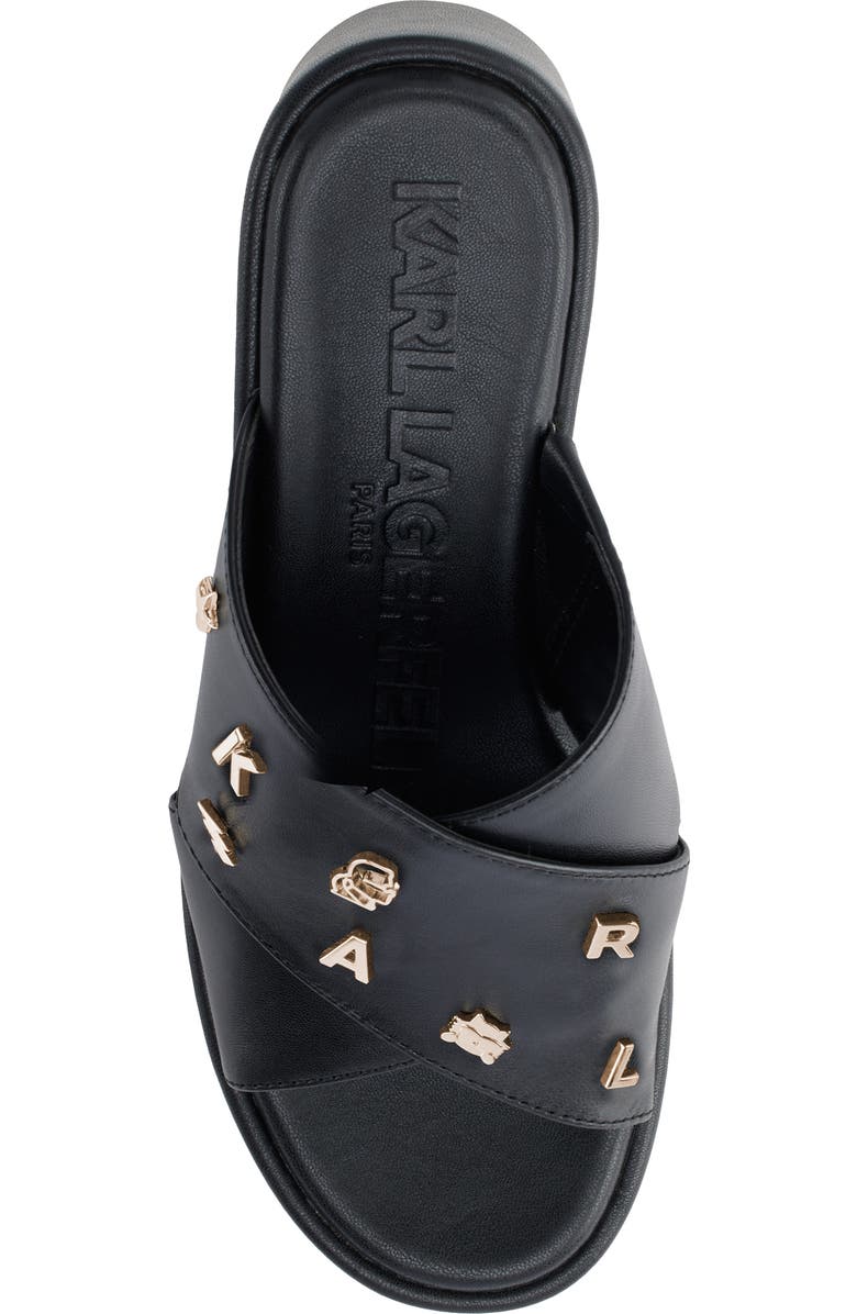 KARL LAGERFELD PARIS Caleigh Platform Wedge Sandal, Alternate, color,