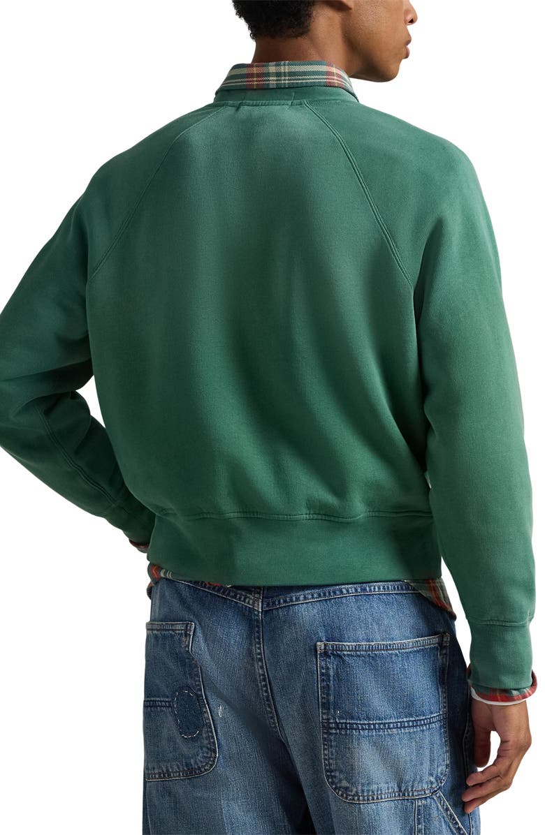 Polo Ralph Lauren Vintage Fit Fleece Crewneck Sweatshirt, Alternate, color, Antique Green