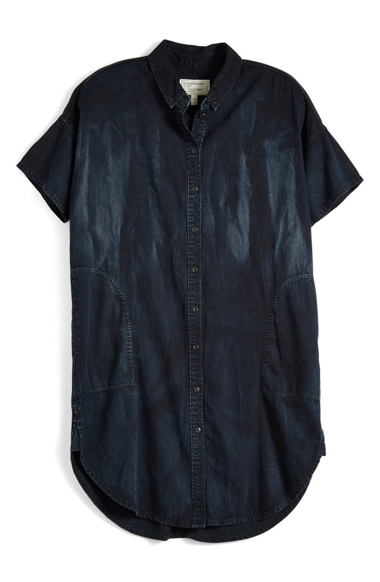 Current/Elliott 'The Oversized Smock' Denim Shirtdress, Alternate, color, 