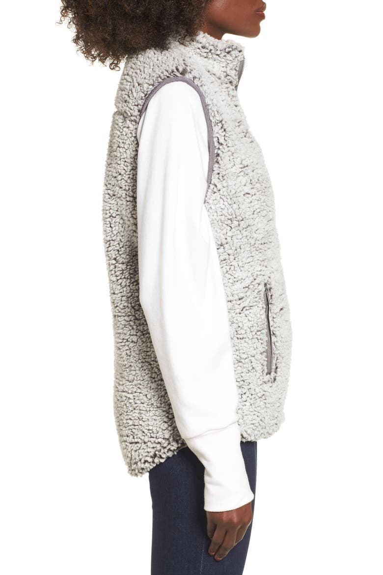 Arctic Fleece Vest, Alternate, color, CHARCOAL