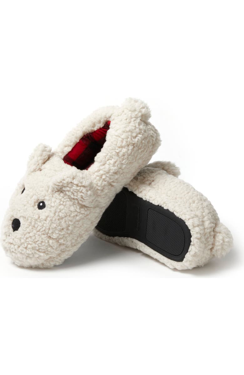 DEARFOAMS Unisex Animal Closed Back Slipper, Alternate, color, Creme Brulee