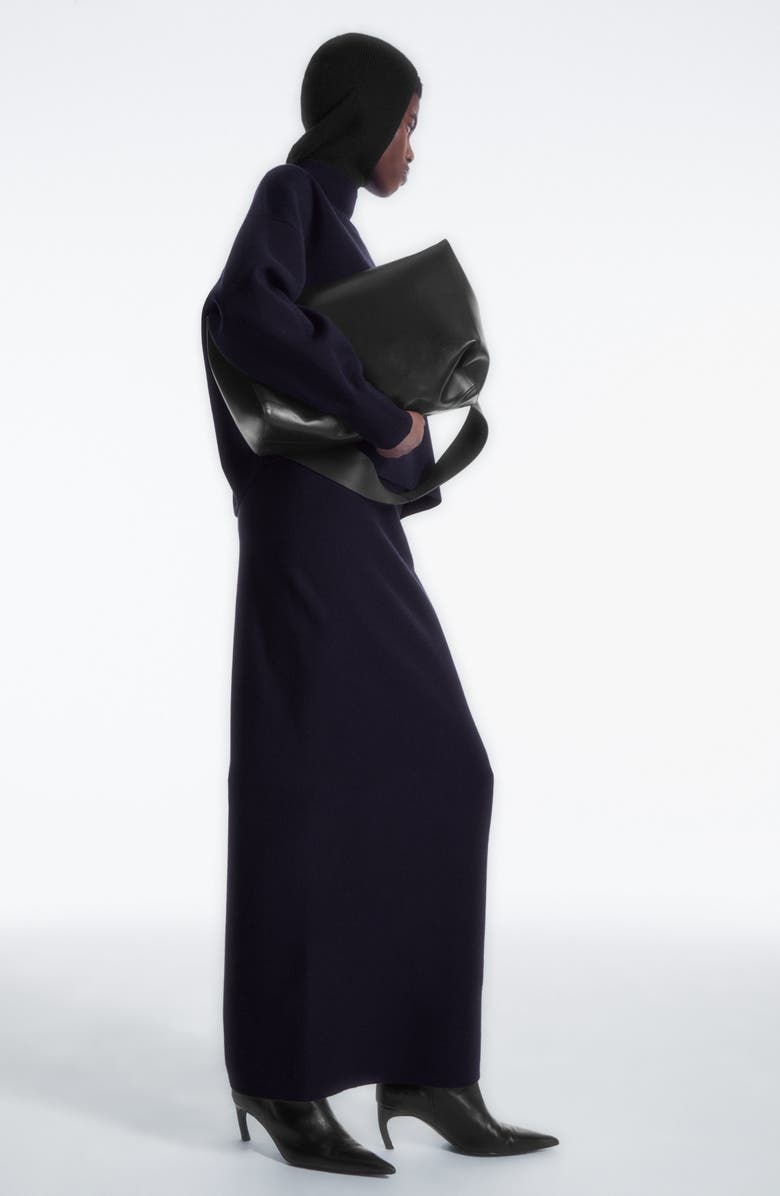 COS Column Double Faced Wool Maxi Skirt, Alternate, color, 