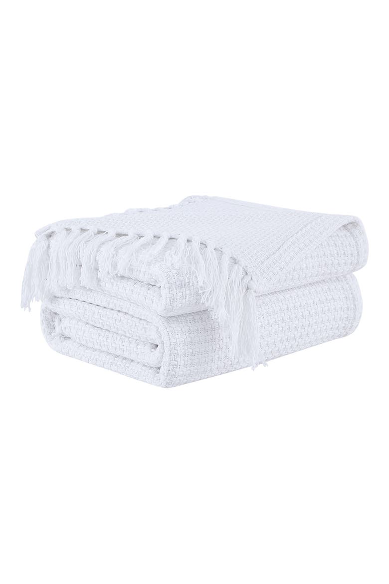 Ashmore Cotton Luxury Blanket, Main, color, WHITE
