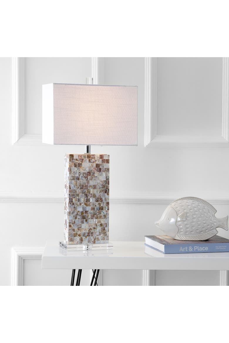 Cannon Seashell and Crystal LED Table Lamp, Alternate, color, Natural/Clear
