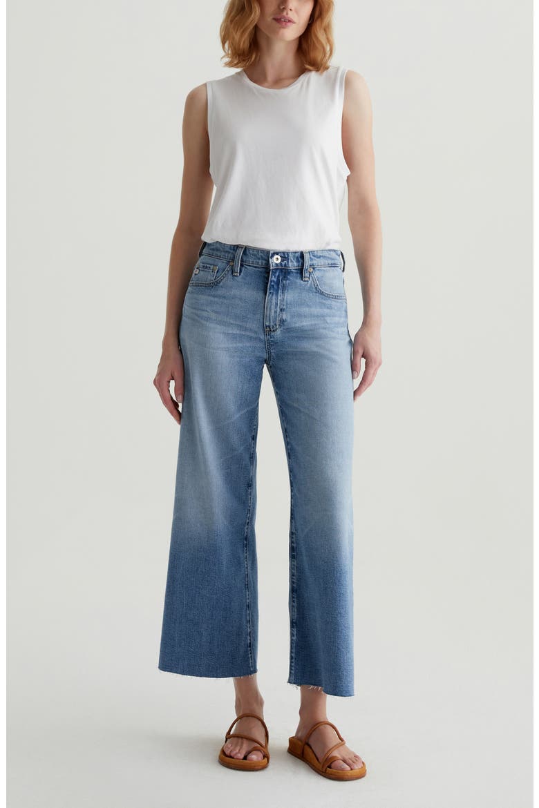 Saige Raw Hem Ankle Wide Leg Jeans, Alternate, color, 16 YEARS BLOSSOM