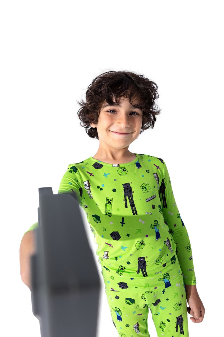 Kids' Minecraft Mob Squad Set of 2 Piece Pajamas, Alternate, color, Minecraft Mob Squad