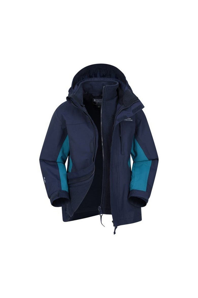 Childrens/Kids Cannonball 3 in 1 Waterproof Jacket, Alternate, color, Blue