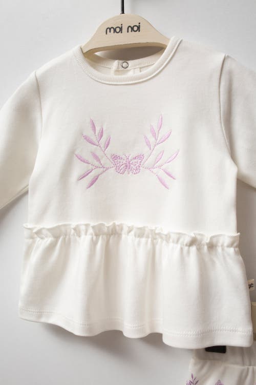 Moi Noi Butterfly Outfit Set In White