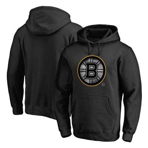 Men's Fanatics Branded Black Boston Bruins Core Smoke Pullover Hoodie