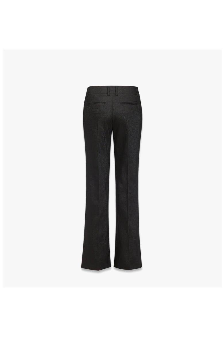 Flared Pants in Lurex Wool, Alternate, color, Black