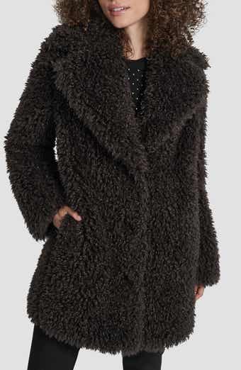 DKNY Faux Fur Jacket
