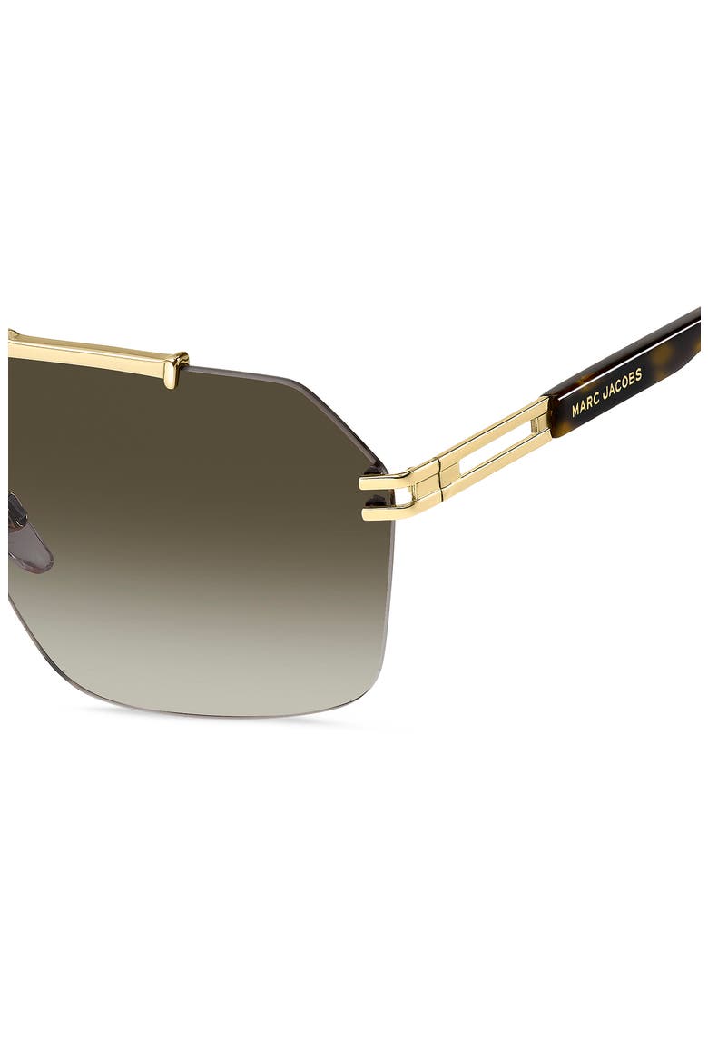 63mm Oversize Gradient Geometric Square Sunglasses, Alternate, color, GOLD HAVANA