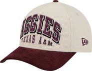 New Era Men's New Era Maroon/Cream Texas A&M Aggies Arch Two-Tone Corduroy 9FORTY A-Frame Adjustable Hat