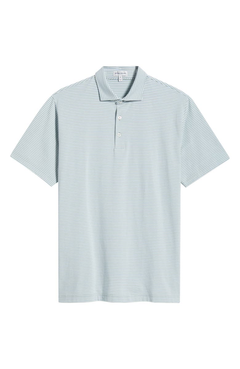 Peter Millar Crown Stripe Relaxed Fit Cotton Polo, Main, color, 