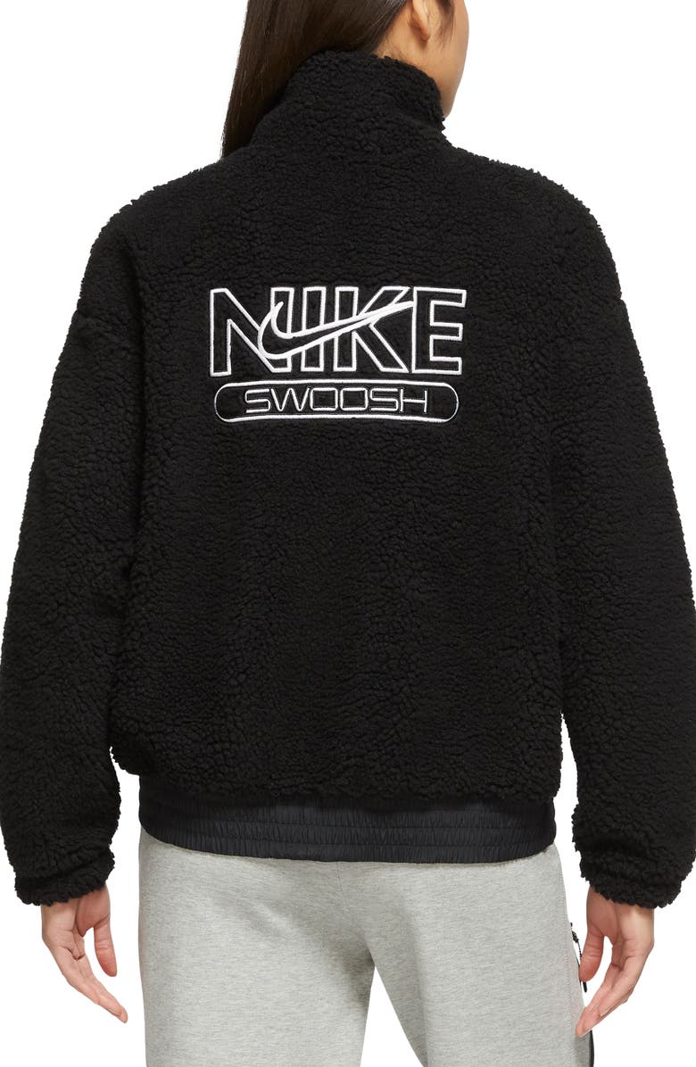 Nike Sportswear Swoosh Plush Fleece Jacket, Alternate, color, 