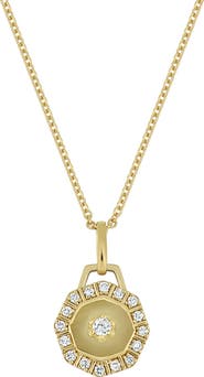 Bony Levy BL Icon Diamond Octagonal Pendant Necklace