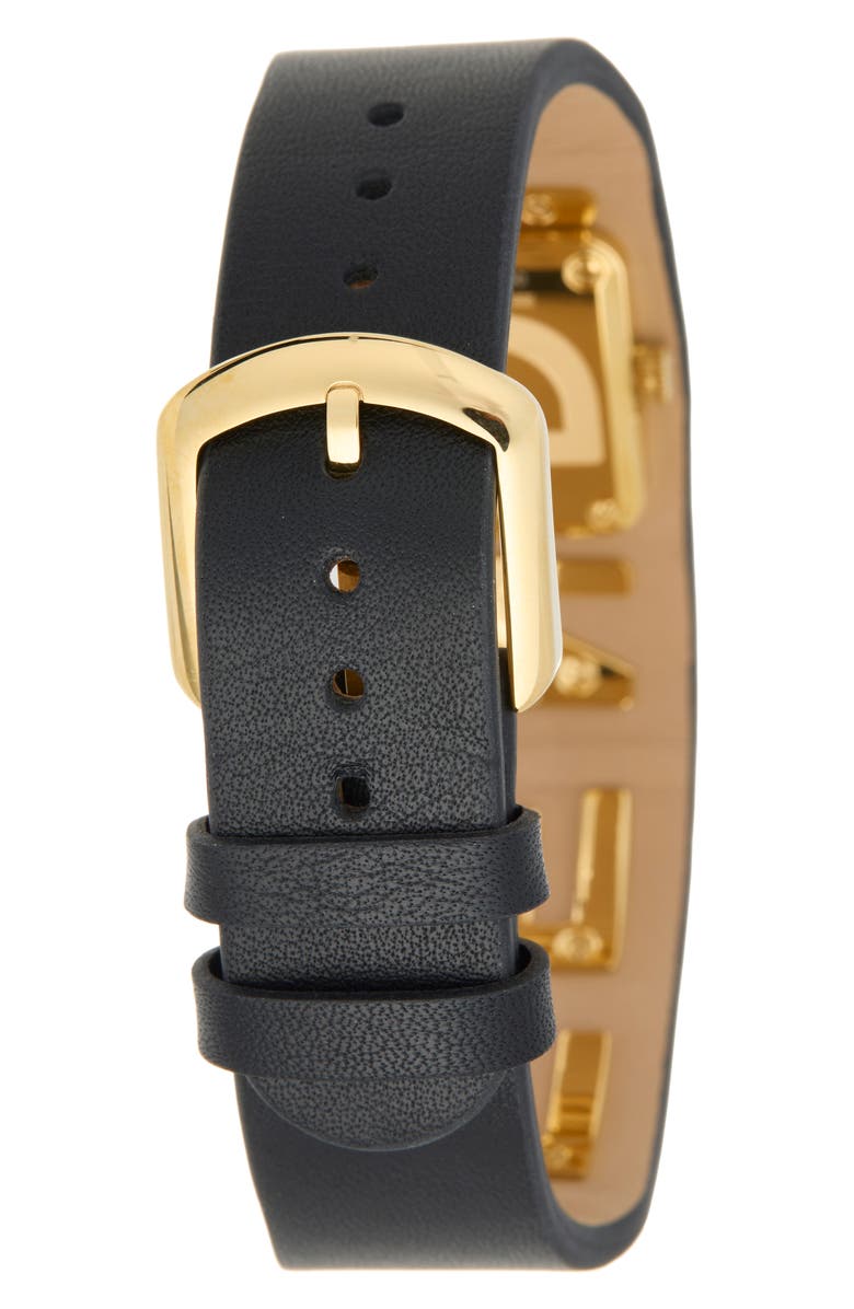 Fendi graph Leather Strap Watch, 22.25mm x 25mm, Alternate, color,