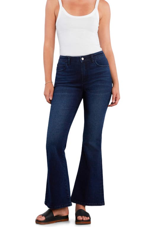 Hint Of Blu Perfect Flare Jeans In Blue