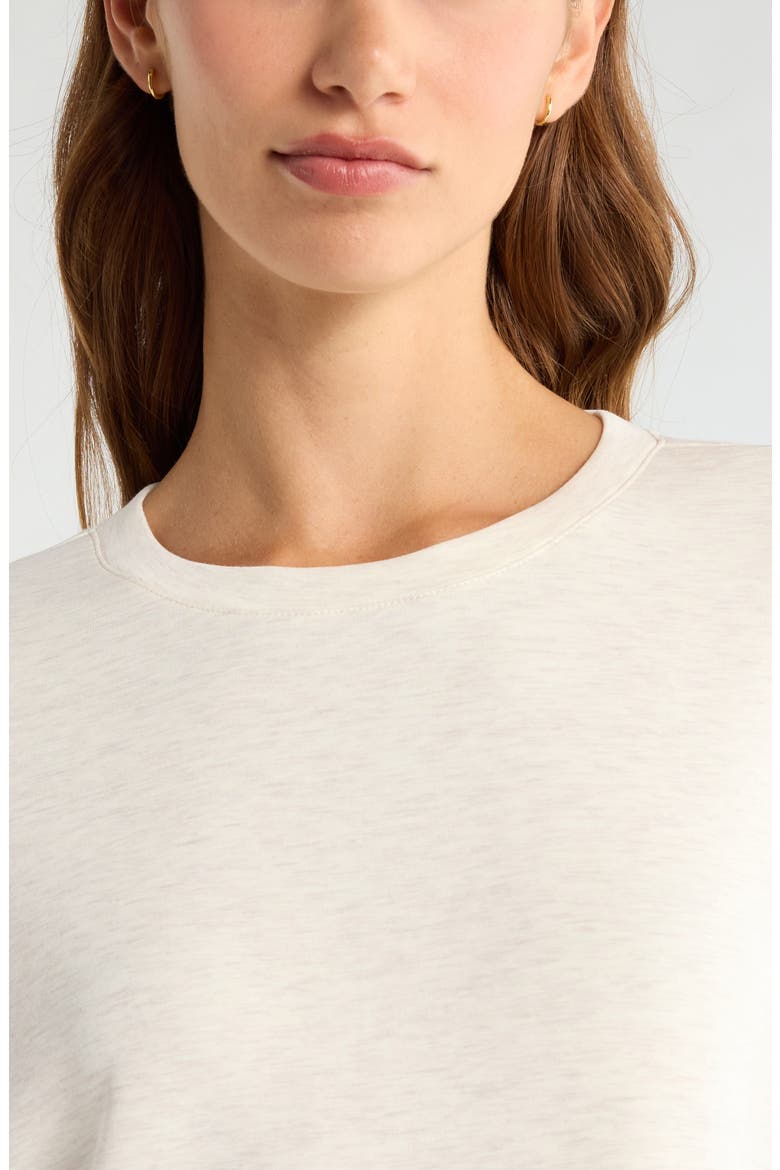 Soft Luxe Tunic, Alternate, color, IVORY HEATHER- PURPLE