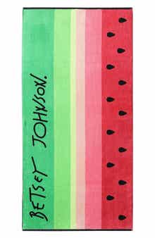 Betsey Johnson Watermelon Stripe Beach Towel