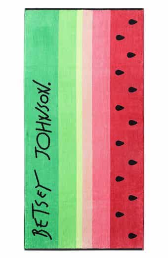 Betsey Johnson Watermelon Stripe Beach Towel