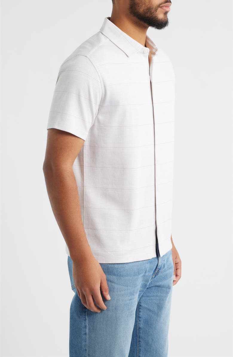 Robert Barakett Torin Short Sleeve Button-Up Shirt, Alternate, color, Shadow Coral