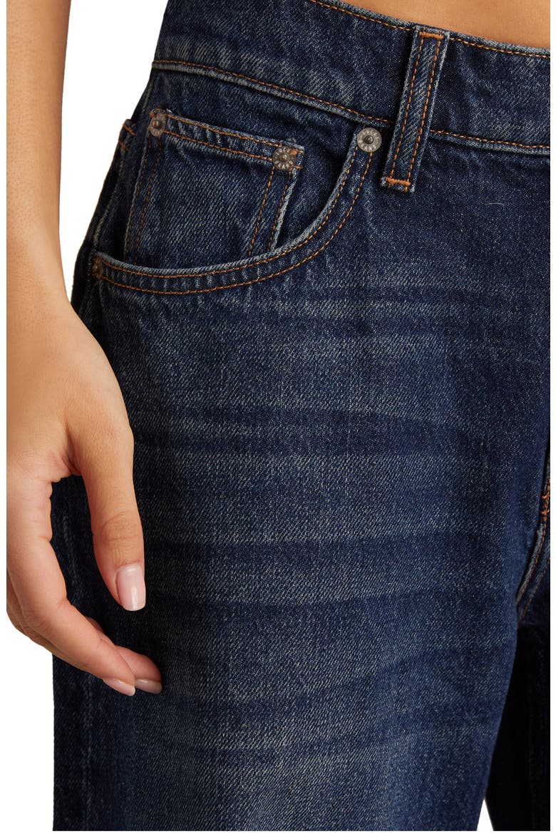 Low Rise Barrel Jeans, Alternate, color, OFF GRID WASH