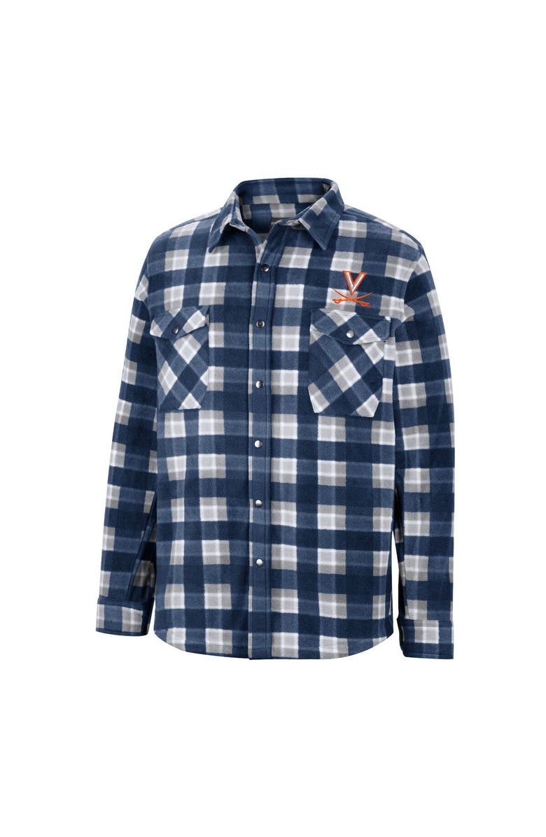 COLOSSEUM Men's Colosseum Navy Virginia Cavaliers Ellis Full-Snap Jacket, Alternate, color, 