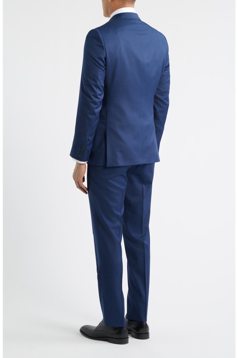 Textured Dark Blue Wool Suit, Alternate, color, BLUE