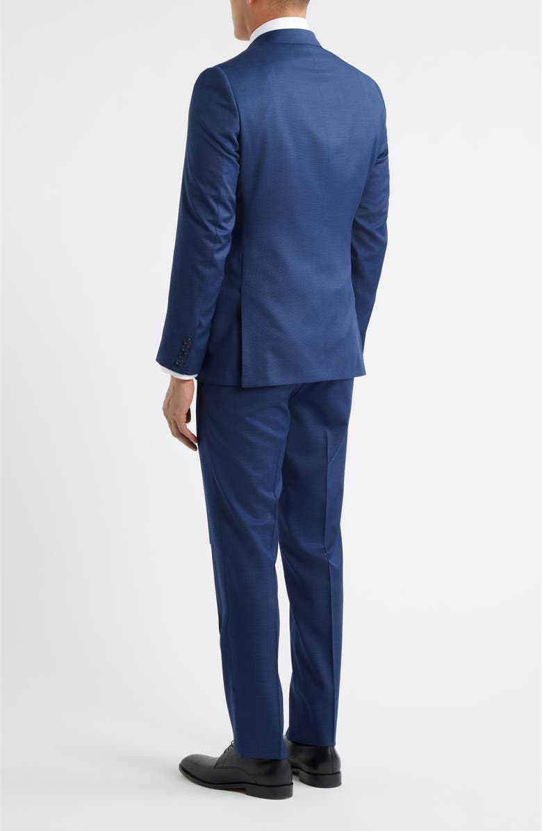 Heritage Gold Textured Dark Blue Wool Suit, Alternate, color, Blue