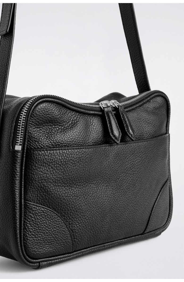 COS Classic Crossbody Bag - Leather, Alternate, color, Black