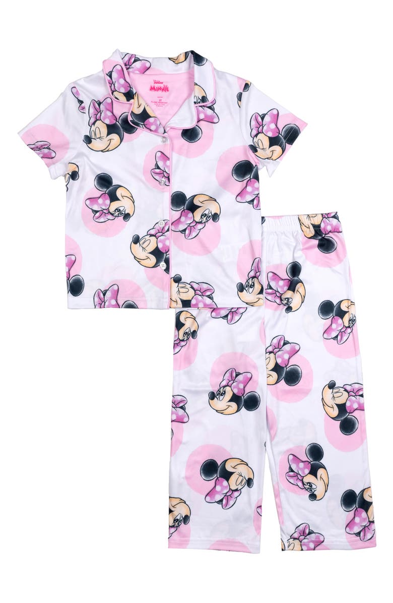 AME x Disney<sup>®</sup> Kids' Minnie Mouse Pajamas, Main, color, 