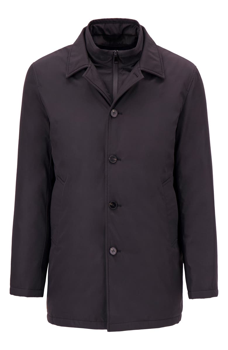 Victor Emmanuel Removable Mock Neck Water Resistant Jacket, Alternate, color, Black