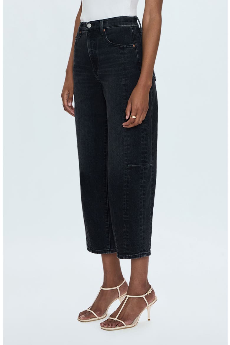Eli Ankle Barrel Jeans, Alternate, color, DARK MIDNIGHT