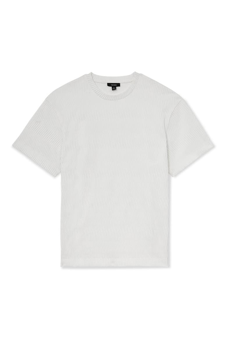 Cox Textured T-Shirt, Alternate, color, WHITE