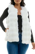 Nina Leonard Novelty Faux Fur Vest