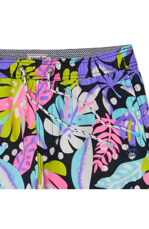 Party Pants Bermuda Swim Trunks In Black