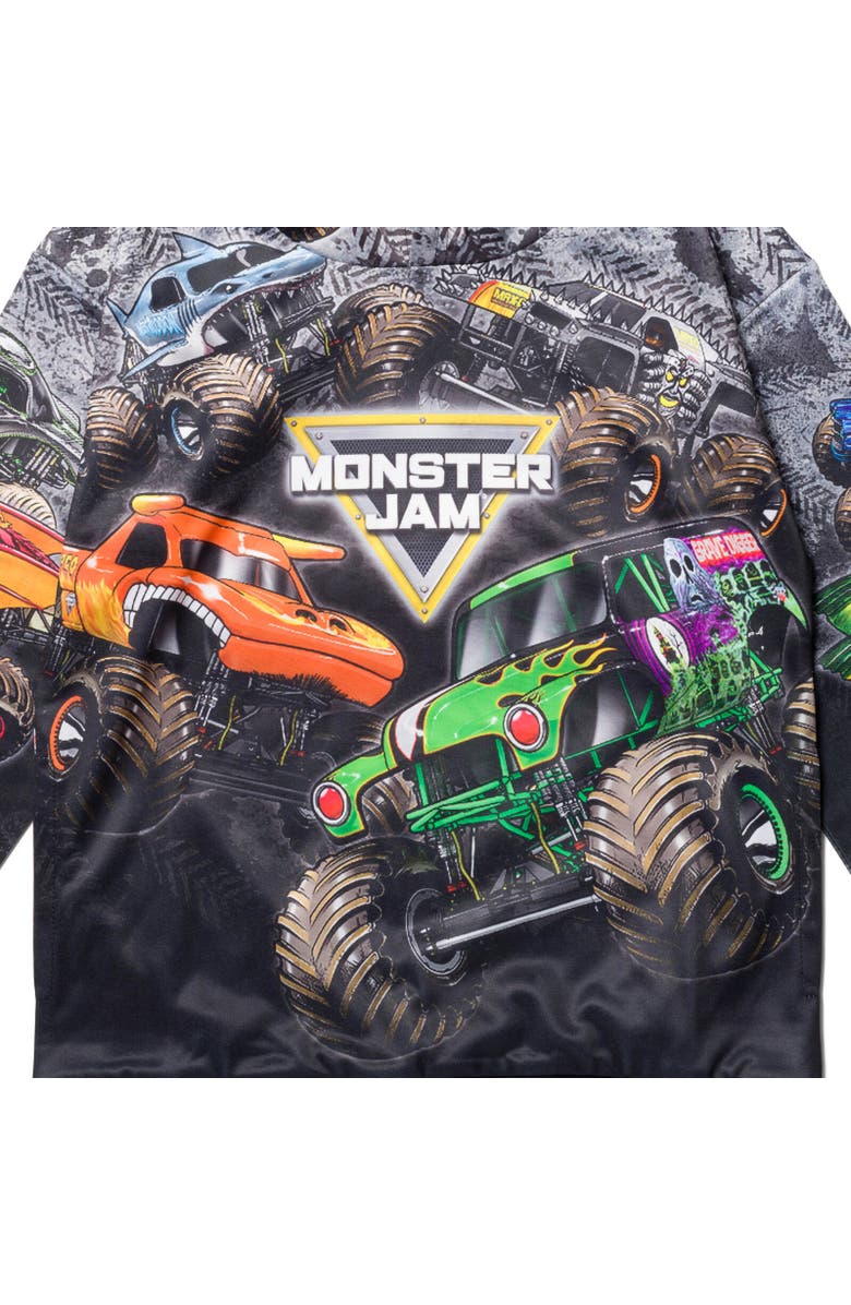 Monster Jam Fleece Hoodie, Alternate, color, Black