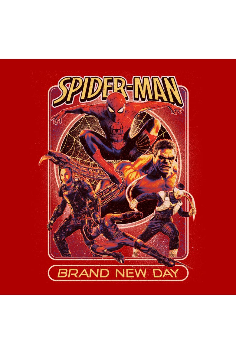 Men's Marvel New Villains Poster T-Shirt, Alternate, color, Red