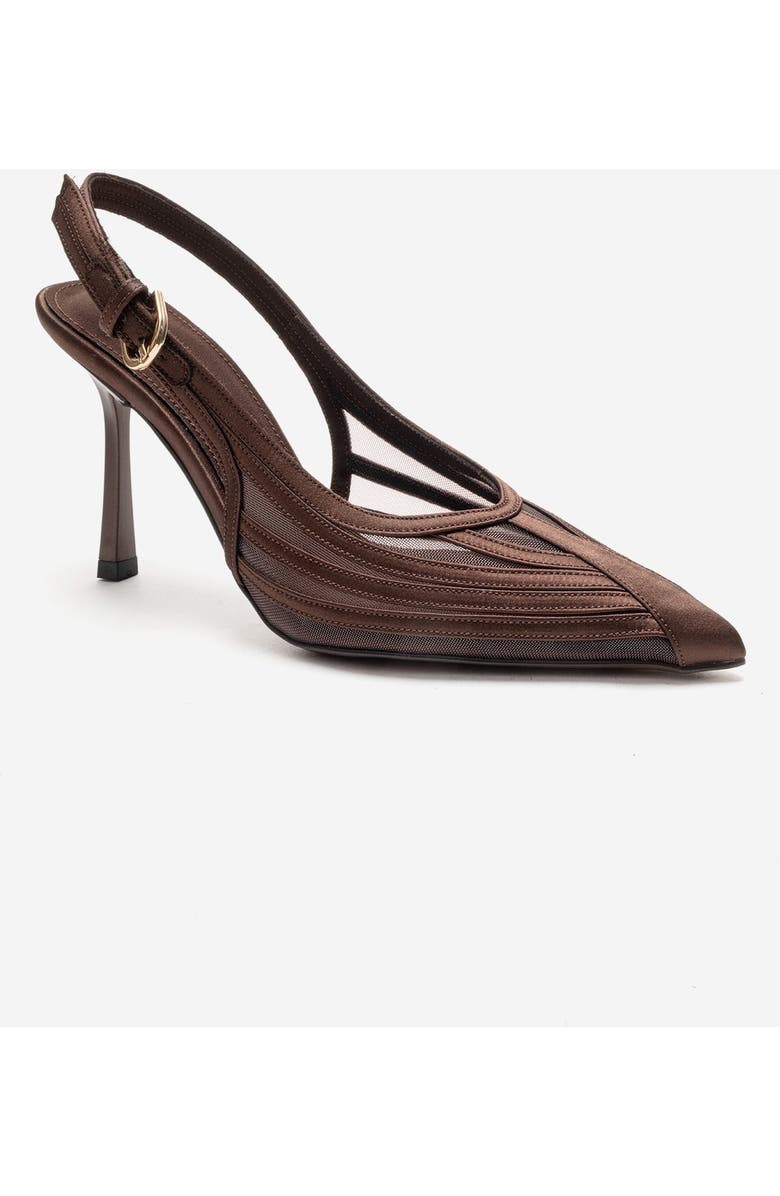 Prologue Shoes Safira Stiletto Pump, Main, color, Brown