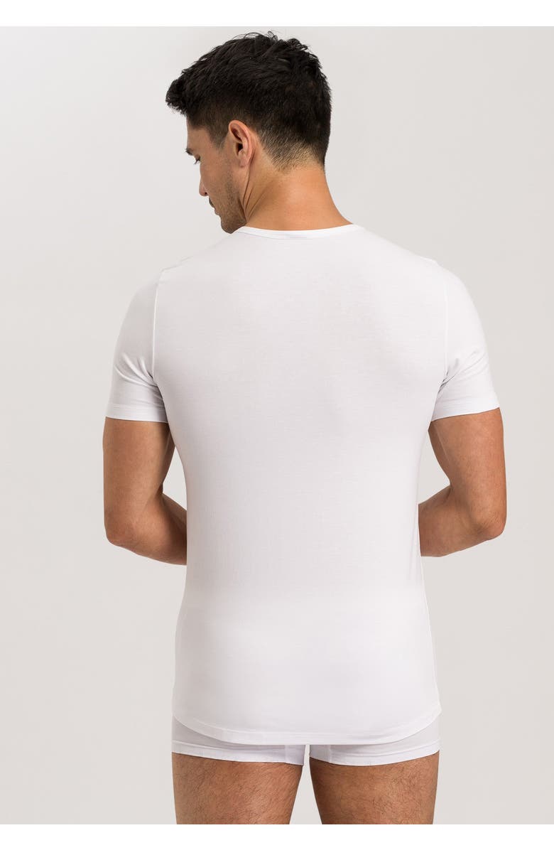 Hanro Cotton Essentials 2-Pack Crew Neck Cotton T-Shirts, Alternate, color, White