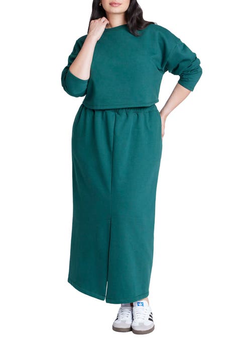 Maxi French Terry Skirt (Plus Available)