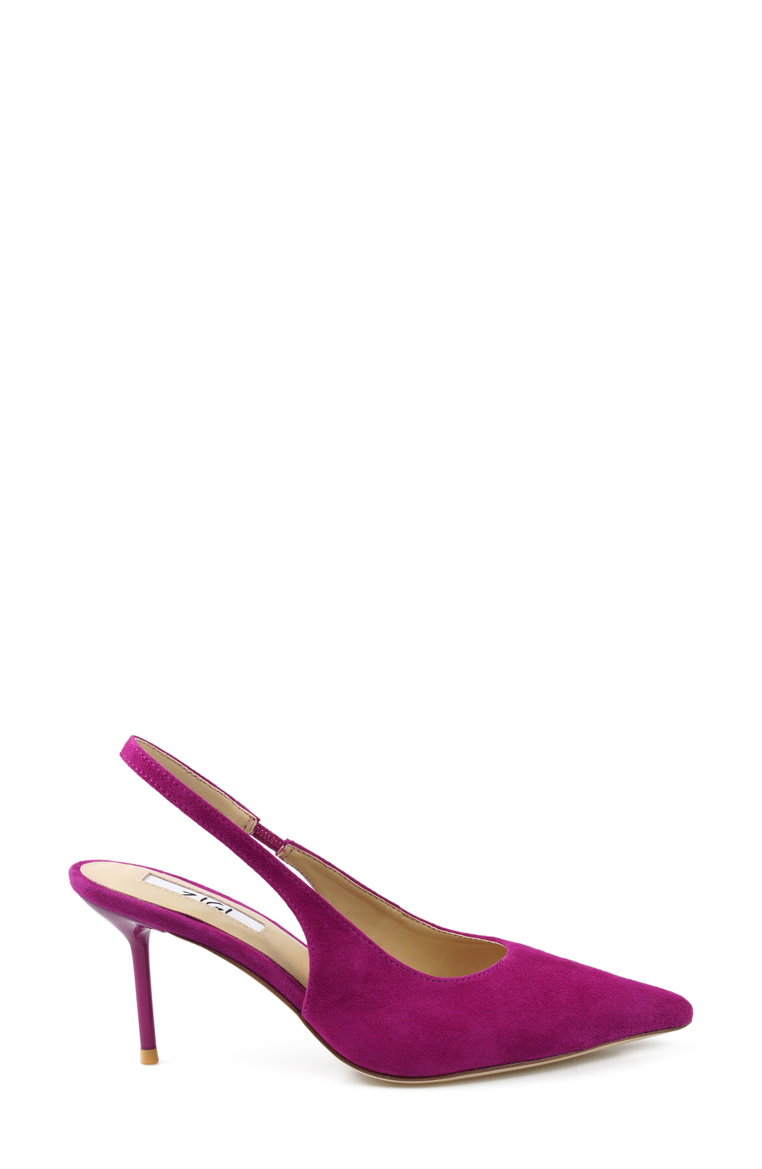Slingback Pointed Toe Pump, Alternate, color, ORCHID SUEDE