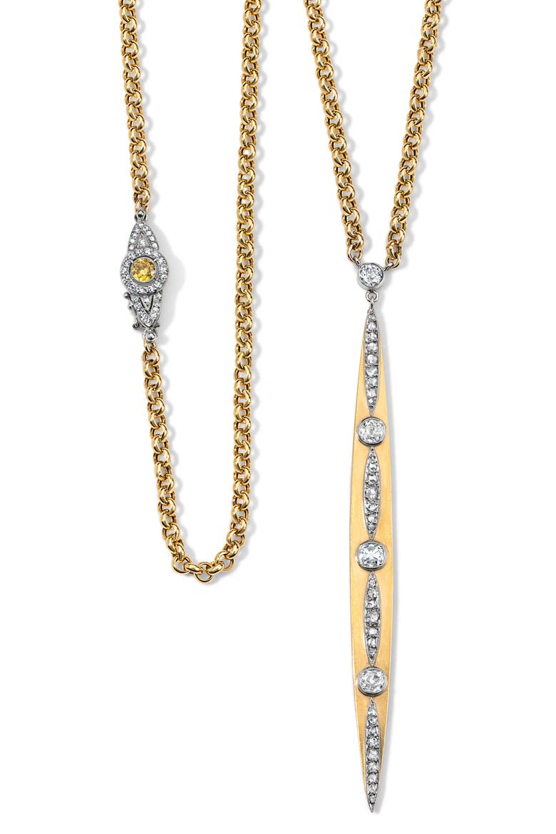 Gilded Age 18K Gold & Diamond Sautoir Necklace, Alternate, color, 18K YELLOW GOLD
