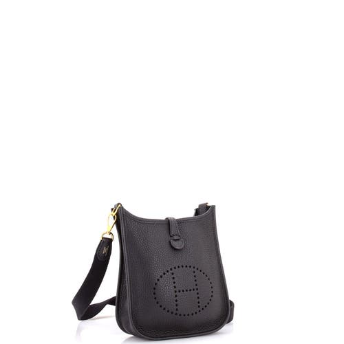 Pre-owned Hermes Hermes Evelyne Bag Gen Iii Clemence Tpm In Black