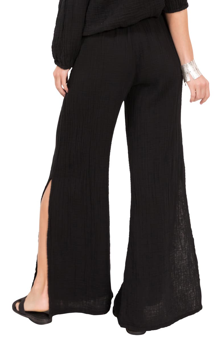 Everyday Ritual Riley Gauze Split Hem Pants, Alternate, color,