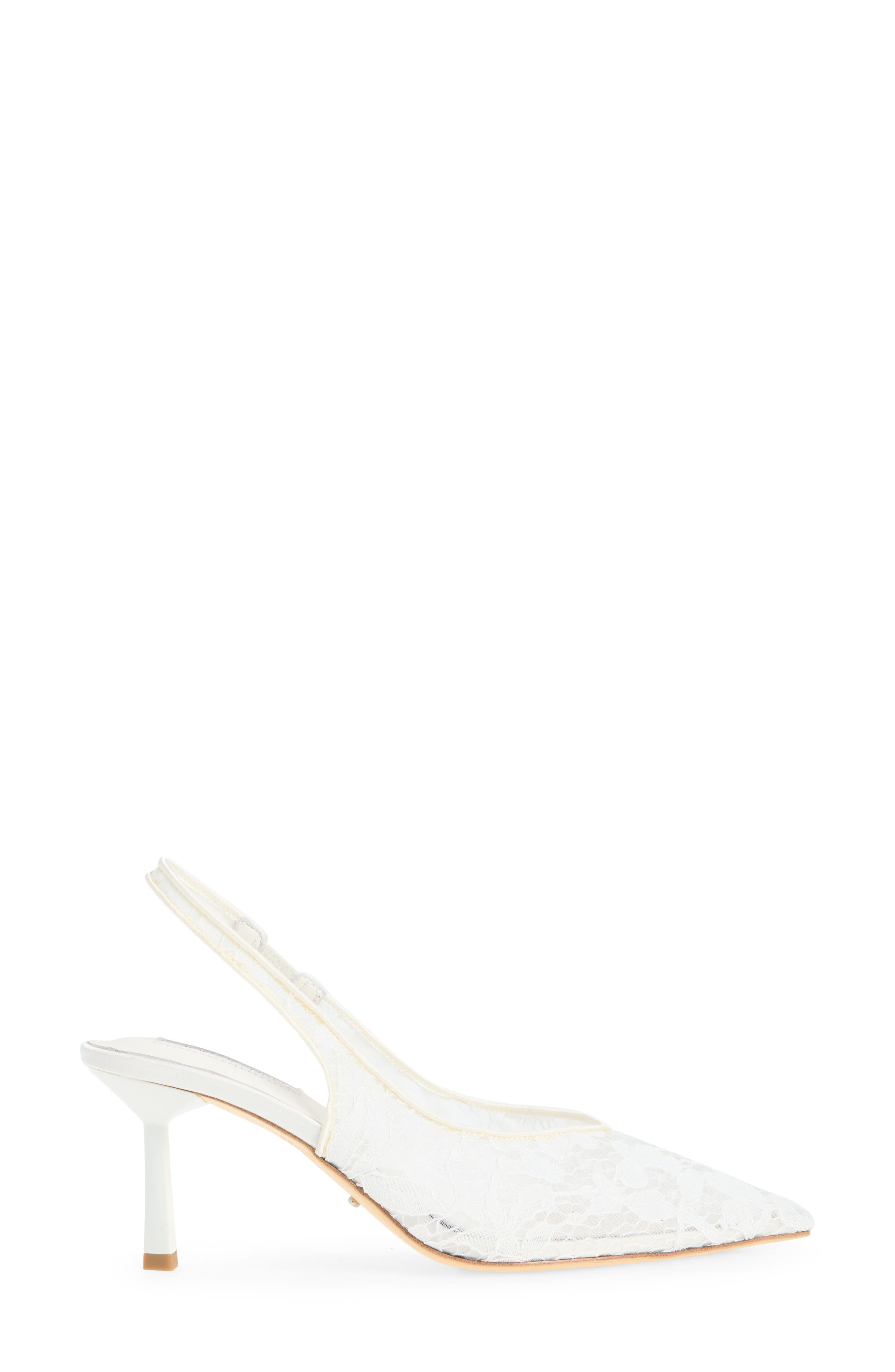 Breeze Slingback Pointed Toe Pump, Alternate, color, IVORY BROCADE