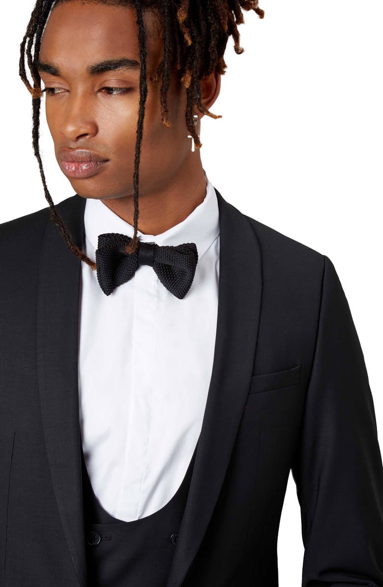 Twisted Tailor Ellroy Skinny Fit Suit Jacket, Alternate, color, Black