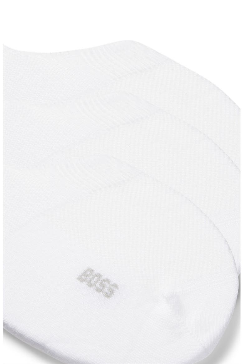 3-Pack Logo No-Show Socks, Alternate, color, WHT
