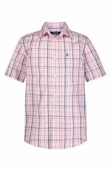 IZOD Kids' Breeze Plaid Short Sleeve Shirt